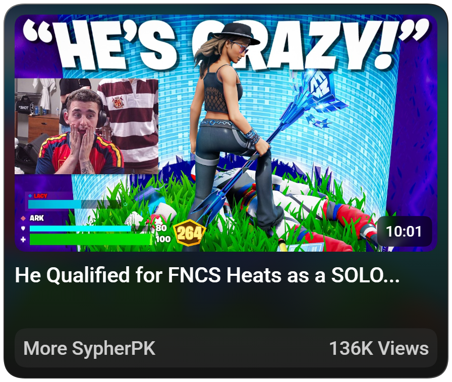 SypherPK high performing thumbnail